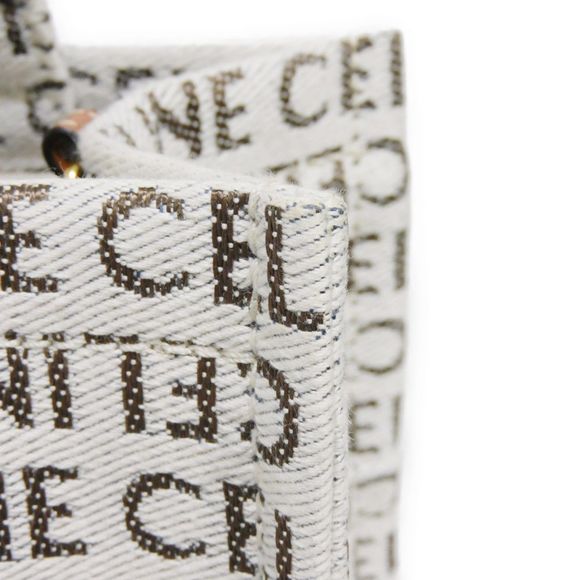 Celine Celine Small Cabas Tote Textile Calfskin Canvas Tote Bag 199162FEF.02NT - Picture 13 of 16